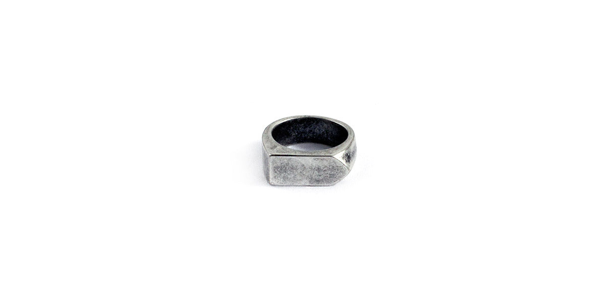 Warren Peace - Chopper Ring in Antique Silver - Designer Streetwear