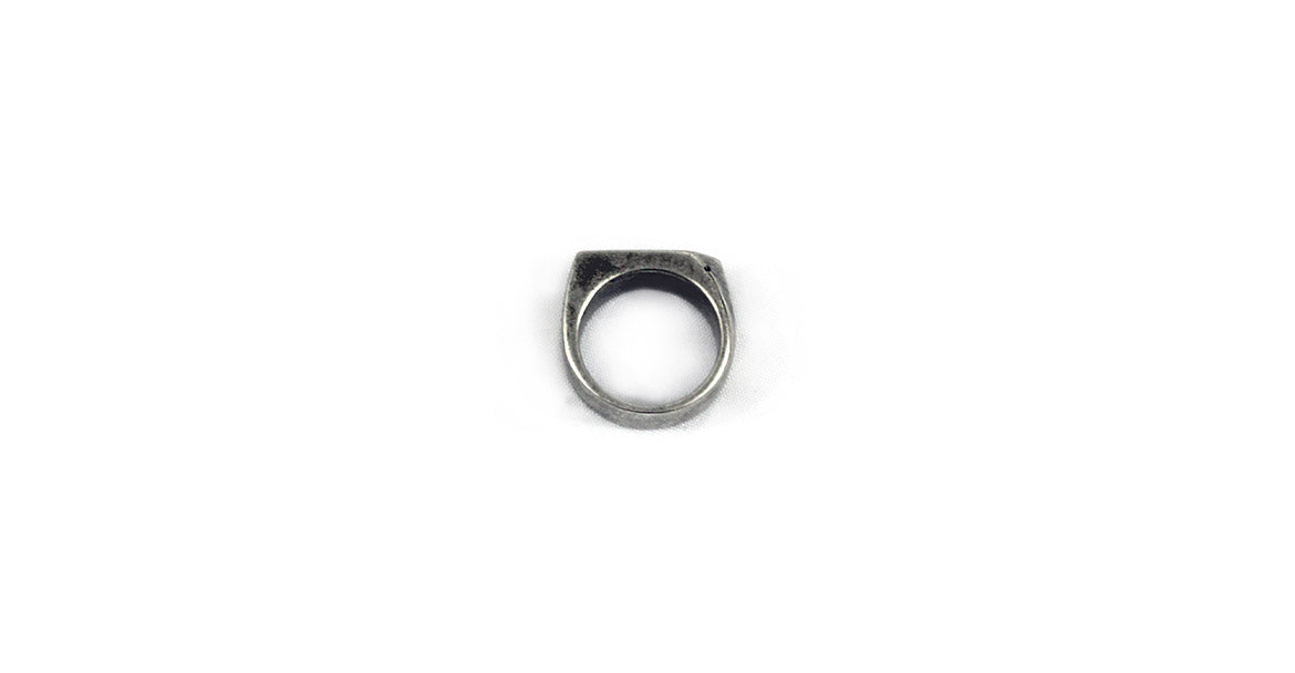 Warren Peace - Chopper Ring in Antique Silver - Designer Streetwear