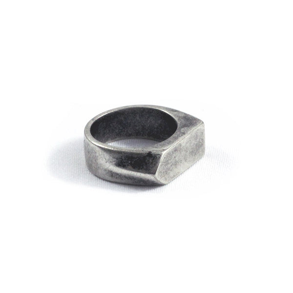 Warren Peace - Chopper Ring in Antique Silver - Designer Streetwear