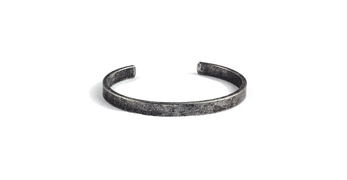 Warren Peace - Reaper Classic Bangle in Antique Silver - Designer Streetwear