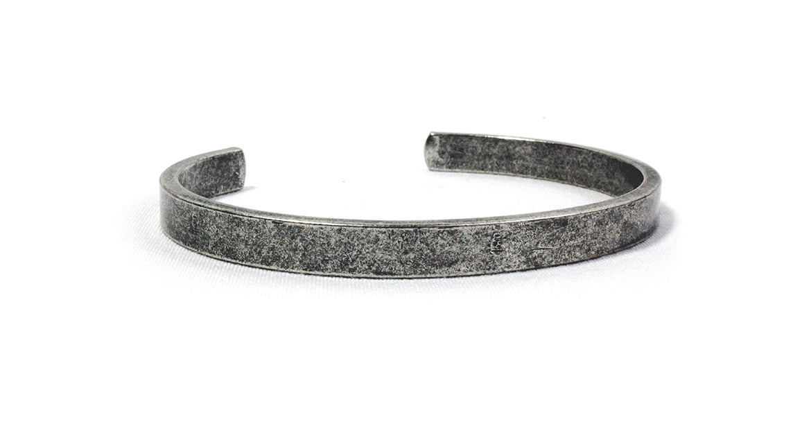 Warren Peace - Reaper Classic Bangle in Antique Silver - Designer Streetwear