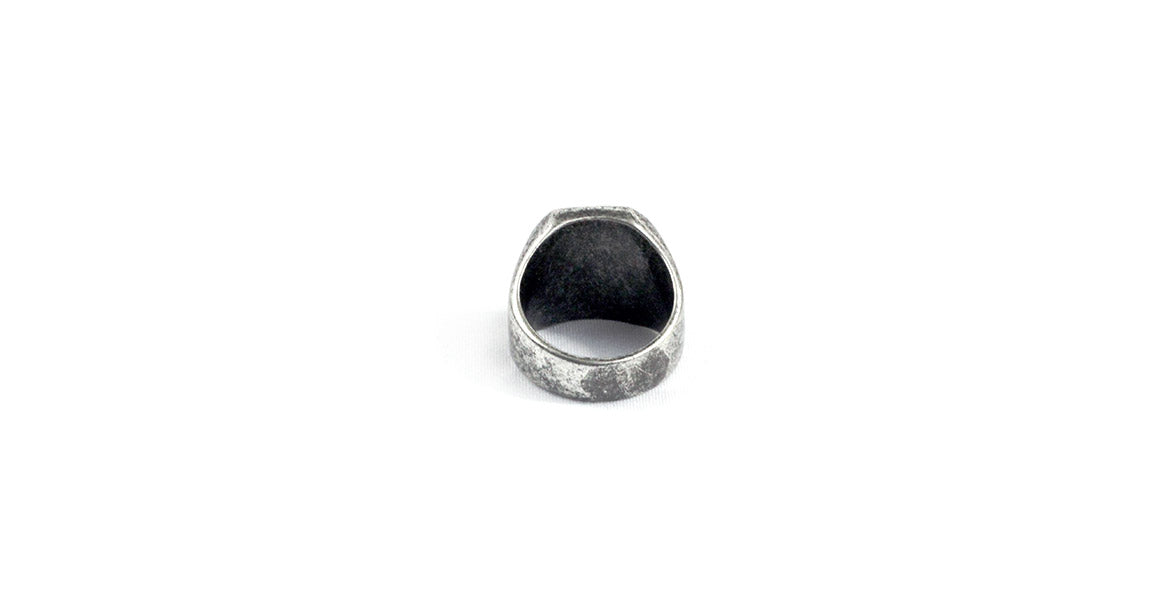 Warren Peace - Reaper Club Ring in Antique Silver - Designer Streetwear