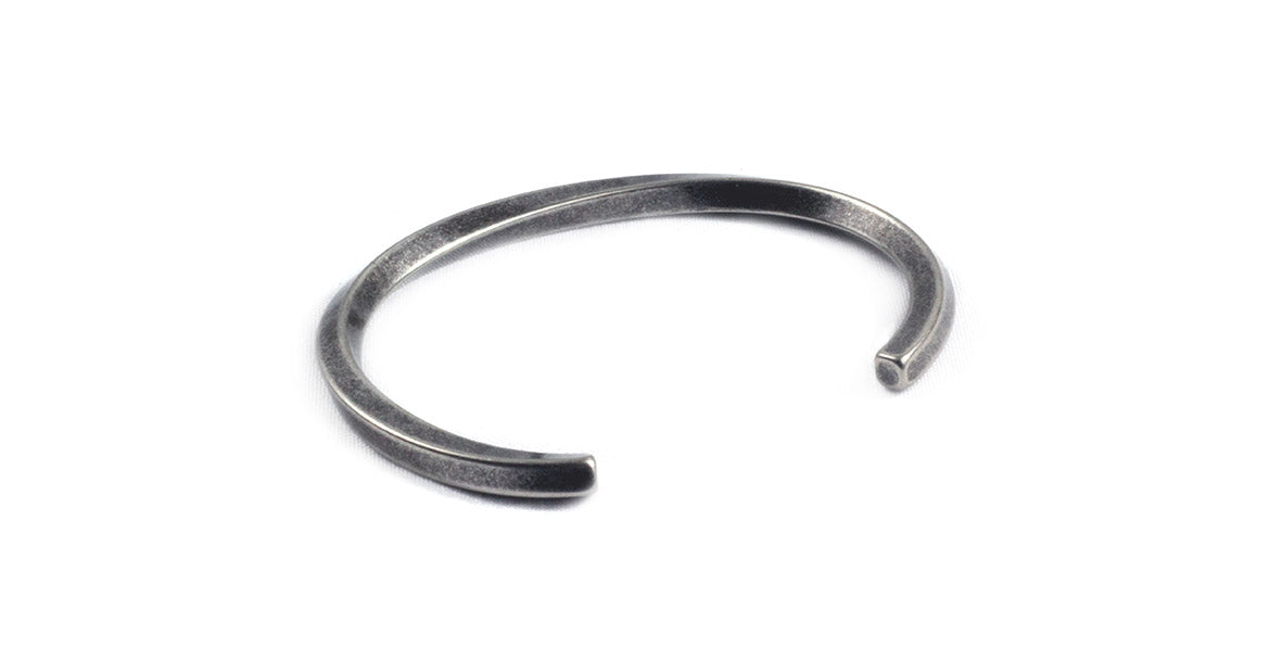 Warren Peace - Reaper Warp Bangle in Antique Silver - Designer Streetwear