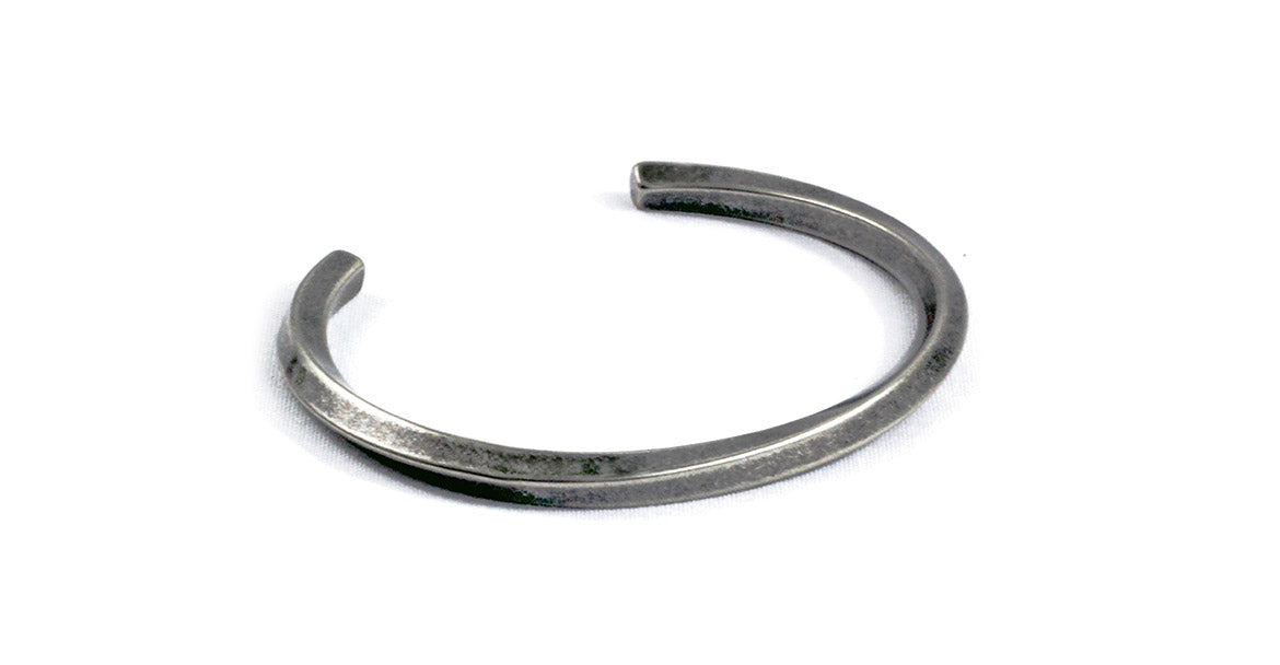 Warren Peace - Reaper Warp Bangle in Antique Silver - Designer Streetwear