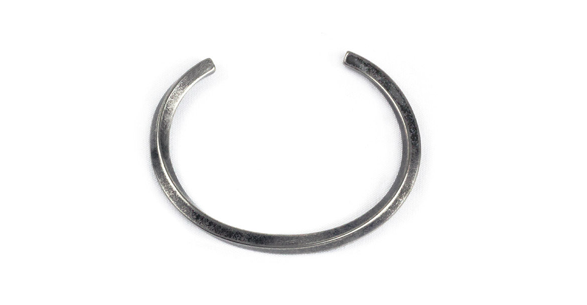 Warren Peace - Reaper Warp Bangle in Antique Silver - Designer Streetwear