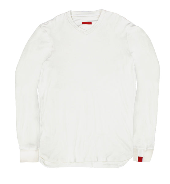 Warren Peace - Remy Long Sleeve T-Shirt in White Cover - Designer Streetwear