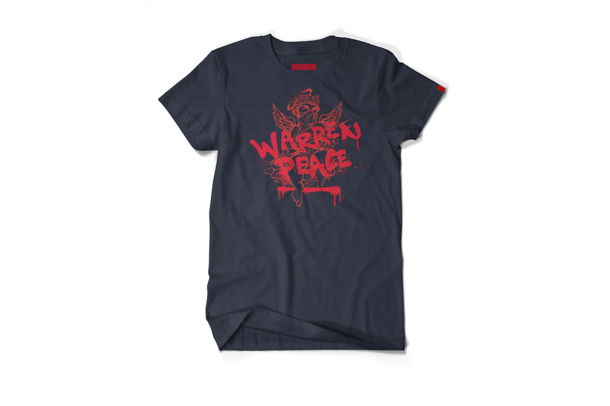 Warren Peace - Peacemaker Graphic T-Shirt in Navy Front - Designer Streetwear