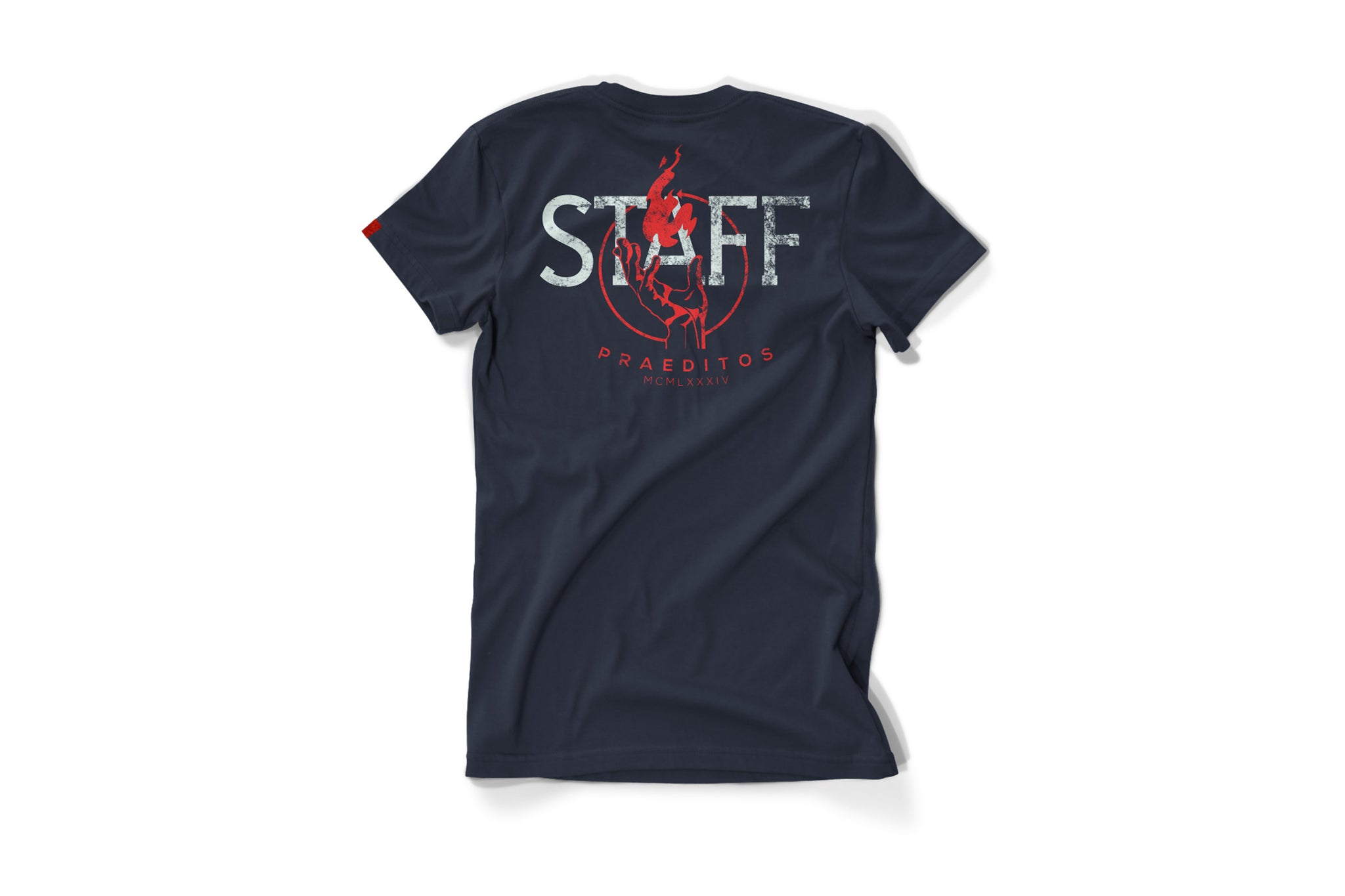 Warren Peace - School of the Gifted Graphic T-Shirt in Navy Back - Designer Streetwear