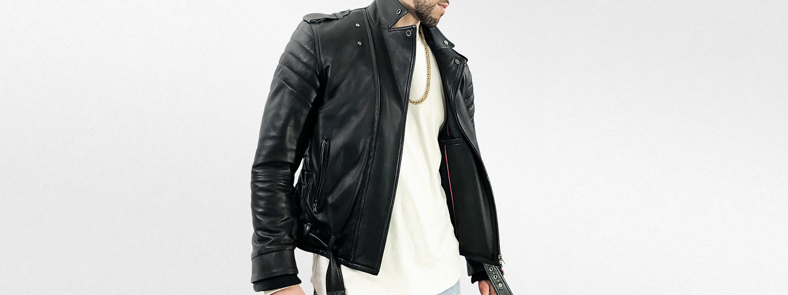 Warren Peace - Black Lamb Reaper Rider Jacket Back - Designer Streetwear