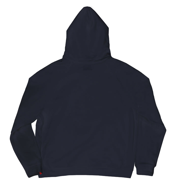 Warren Peace - Doom Pullover Hoodie in Navy Back - Designer Streetwear