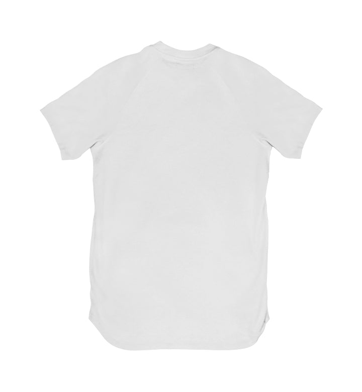 Warren Peace - Teller Short Sleeve V-Neck in White Back - Designer Streetwear